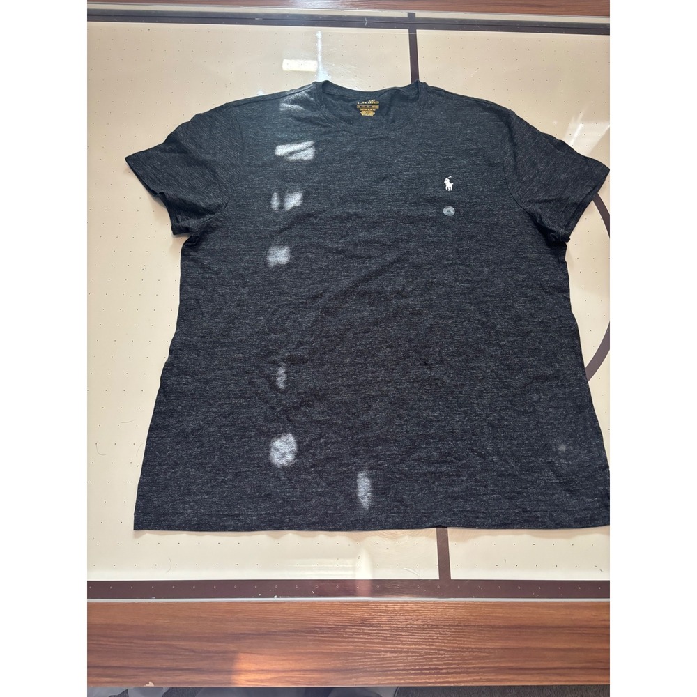 079 Polo Ralph Lauren Mens Custom Slim Fit T-Shirt Charcoal Gray Heather XXL